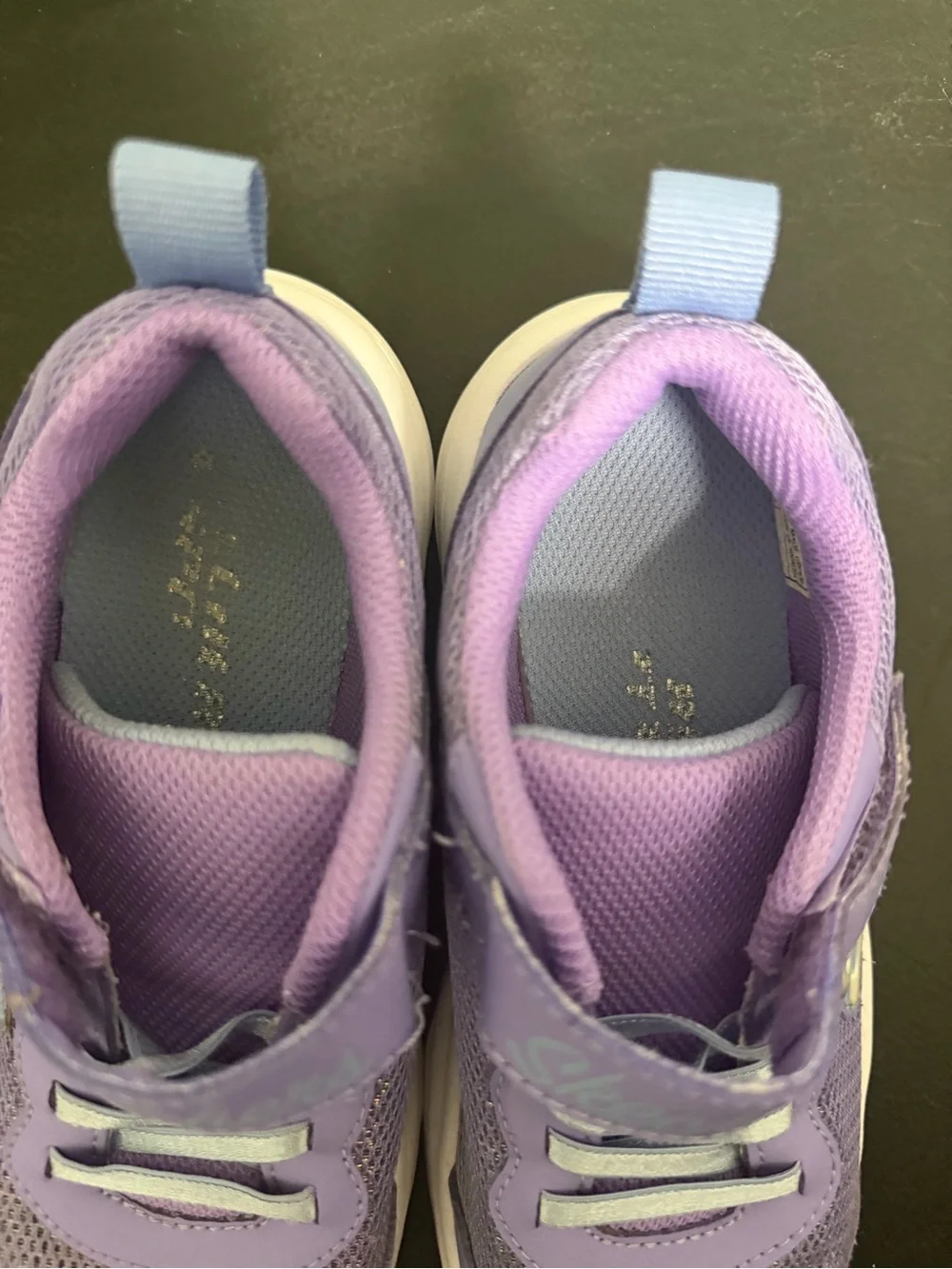 Skechers Kids Purple and Light Blue Slip-On Athletic Sneakers - SZ 13.5